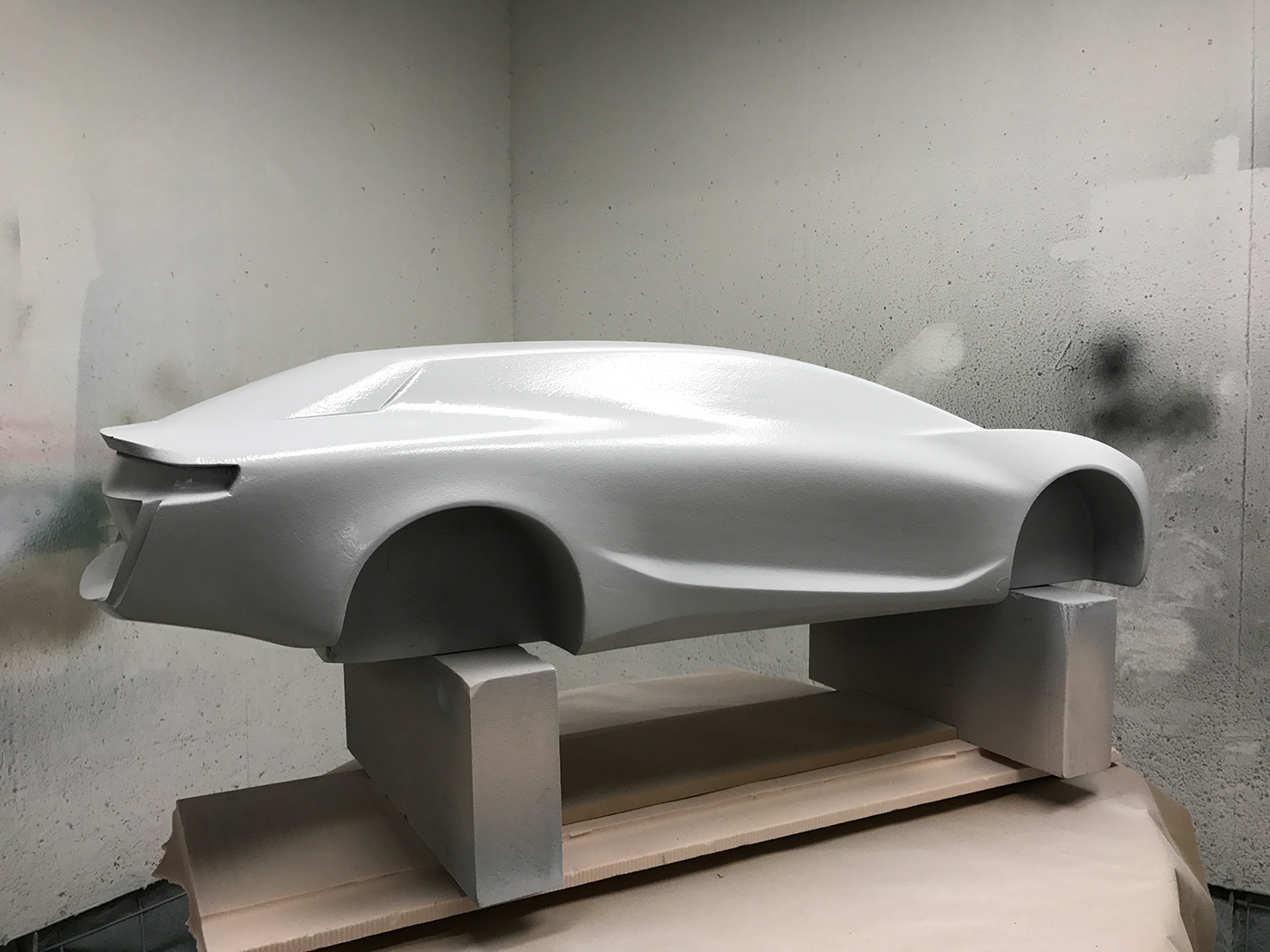 aston martin car design cnc Foam Physical Model