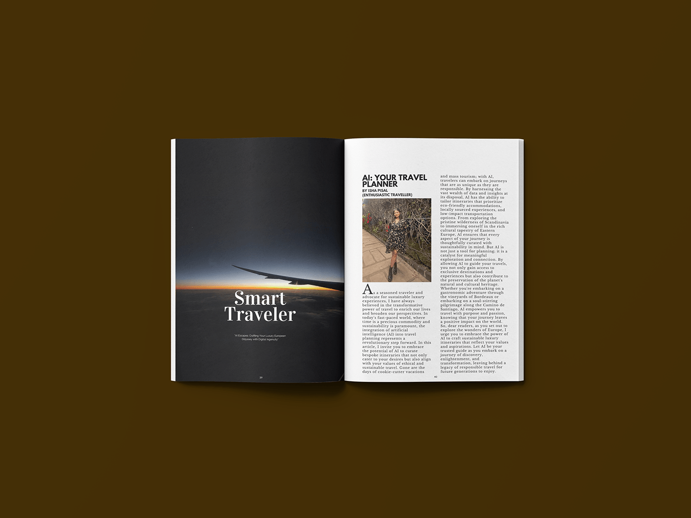 Magazine design publication publication design editorial Layout graphic design  luxury Travel Europe magazine