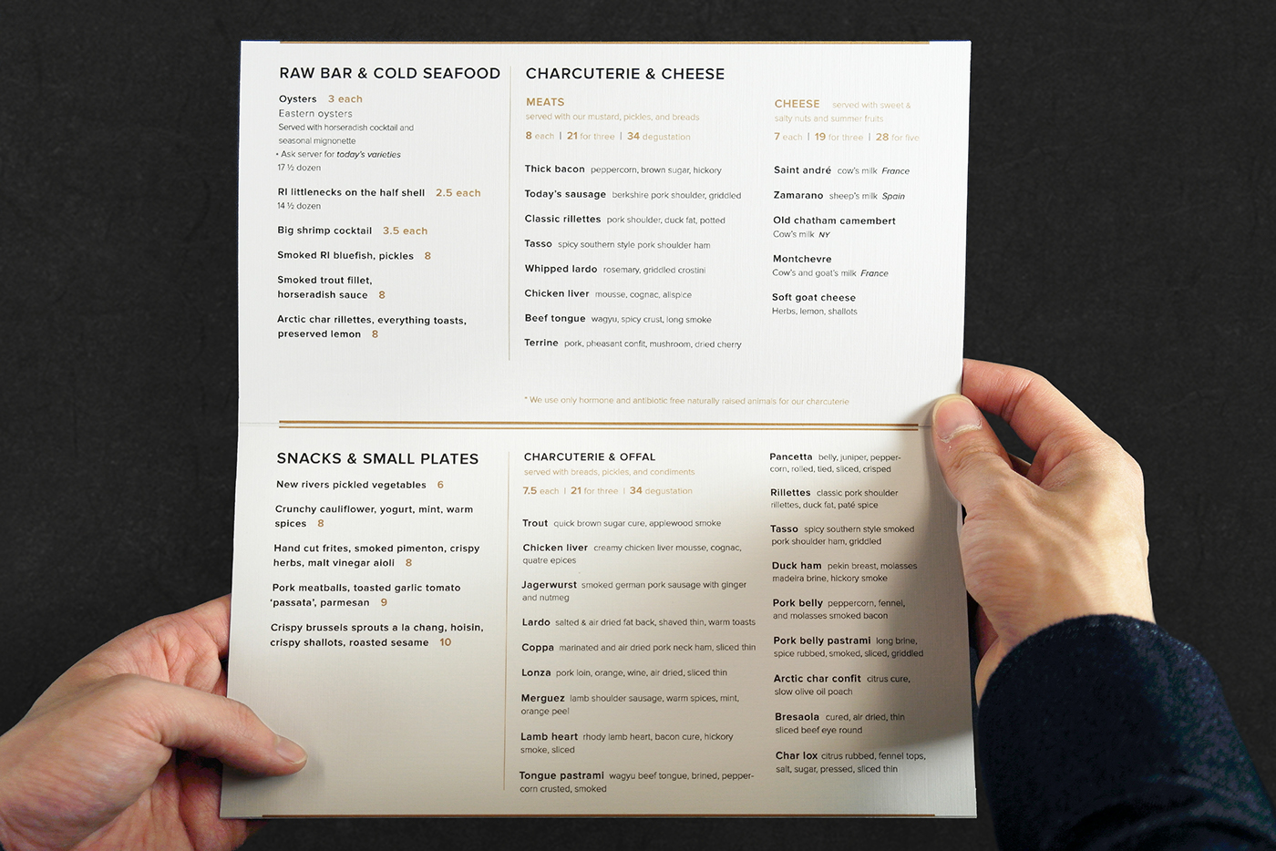 menu menudesign restaurant