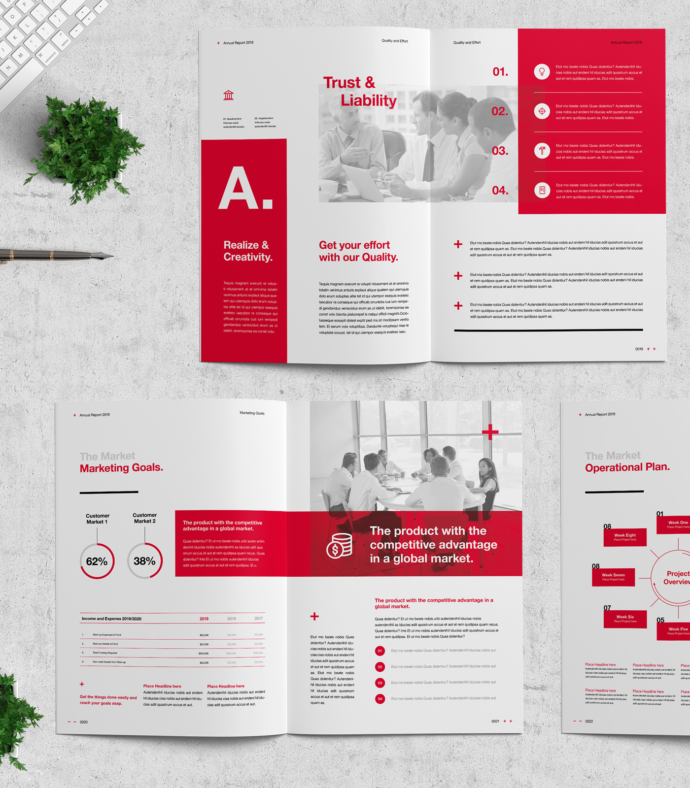 business report company profile Proposal design template modern infographic corporate