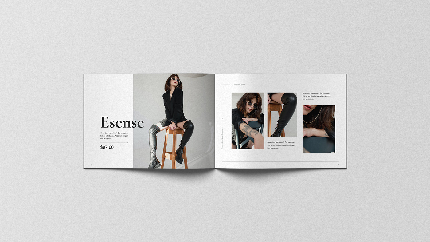 brochure brochuredesign clothing brochure  clothing store Collection Fashion  fashion design