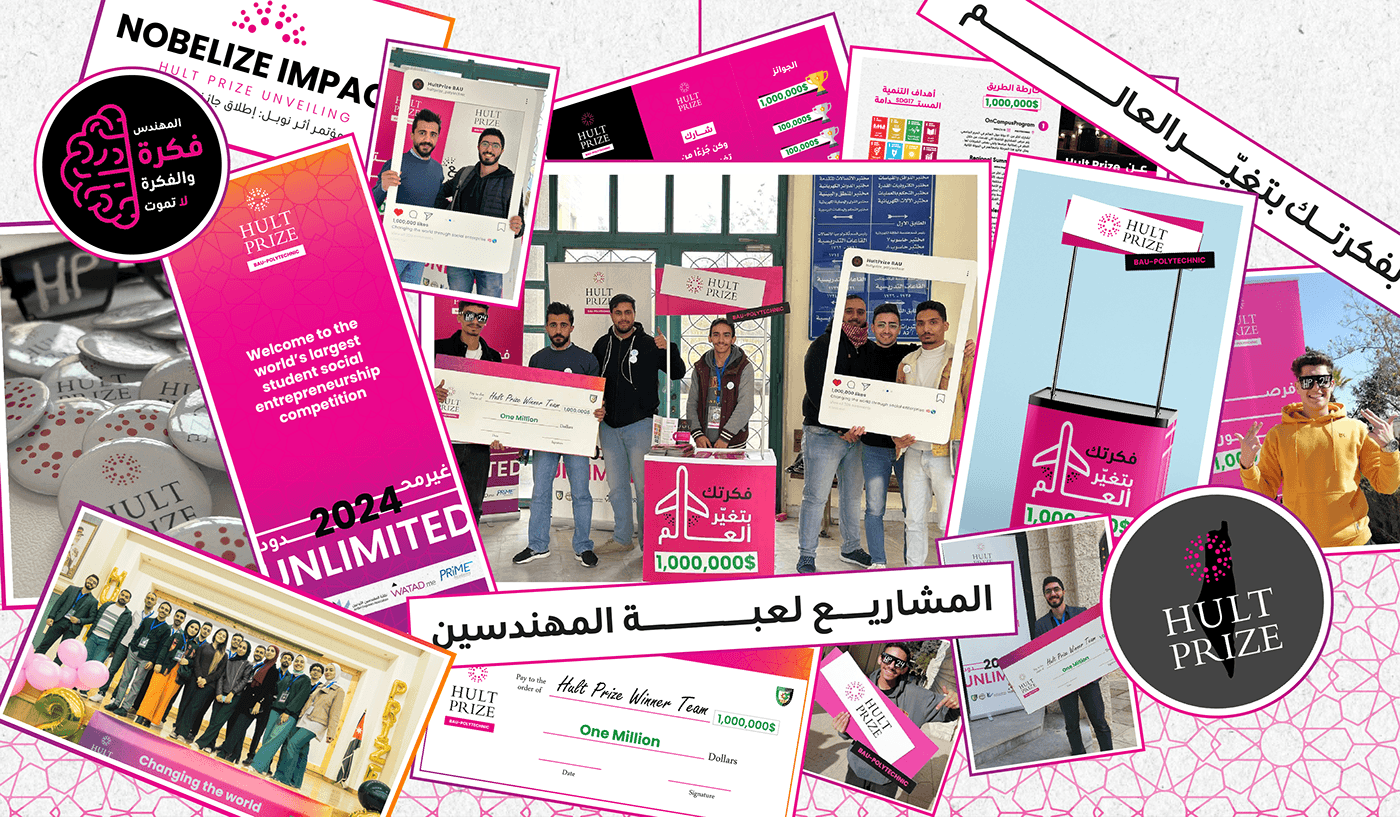 campaign Hult Prize Advertising  visual identity Campaign Design brand identity print design  middle east hultprize