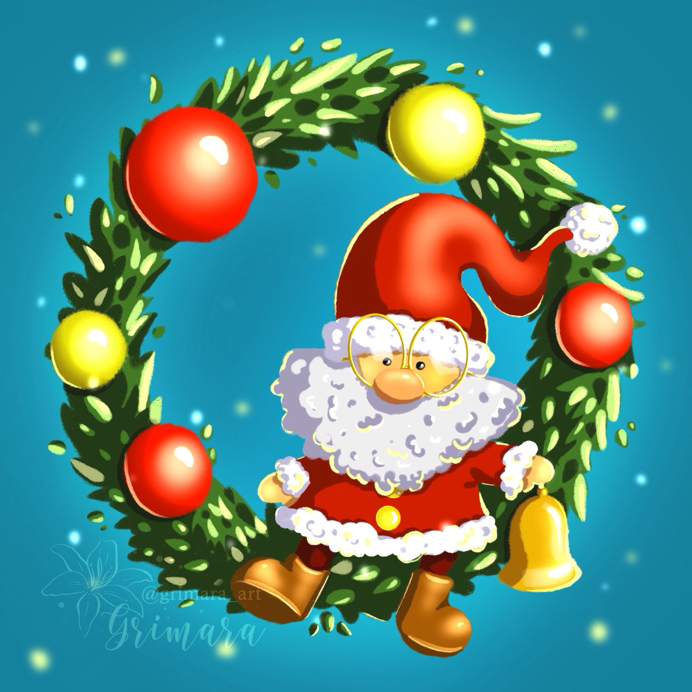 ILLUSTRATION  Drawing  artwork Digital Art  christmas design Christmas Holiday celebration toys design