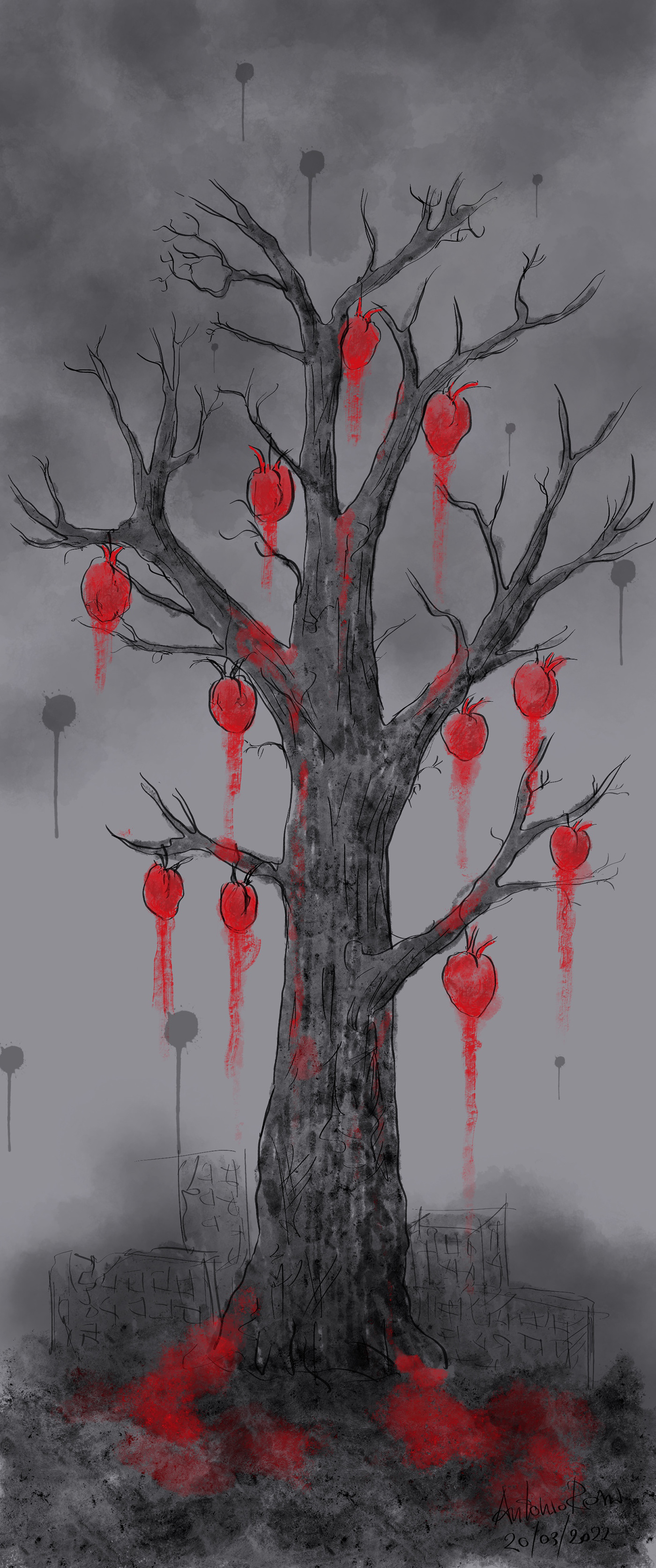 blood Fruit trees War