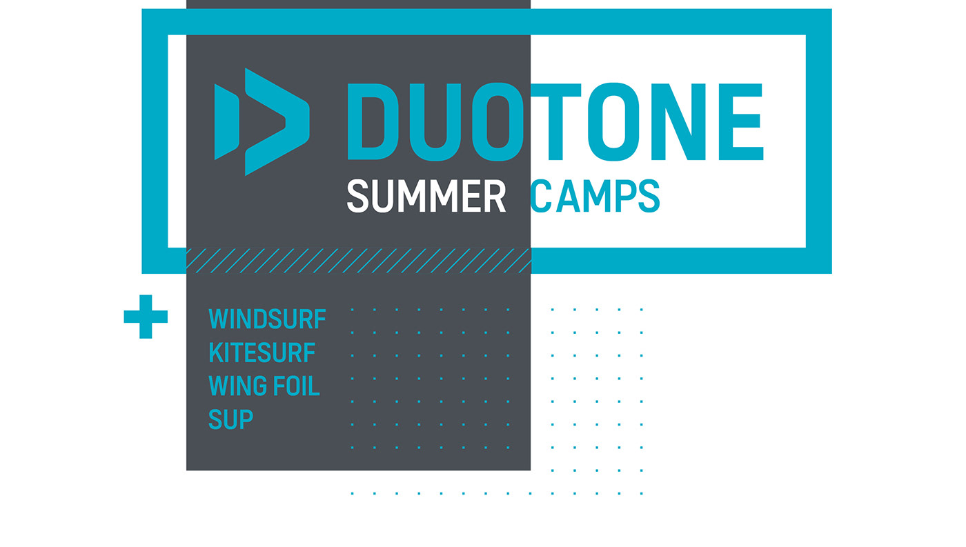 action sports branding  Duotone Event identity Kitesurf summercamp Watersports windsurf Wingfoil