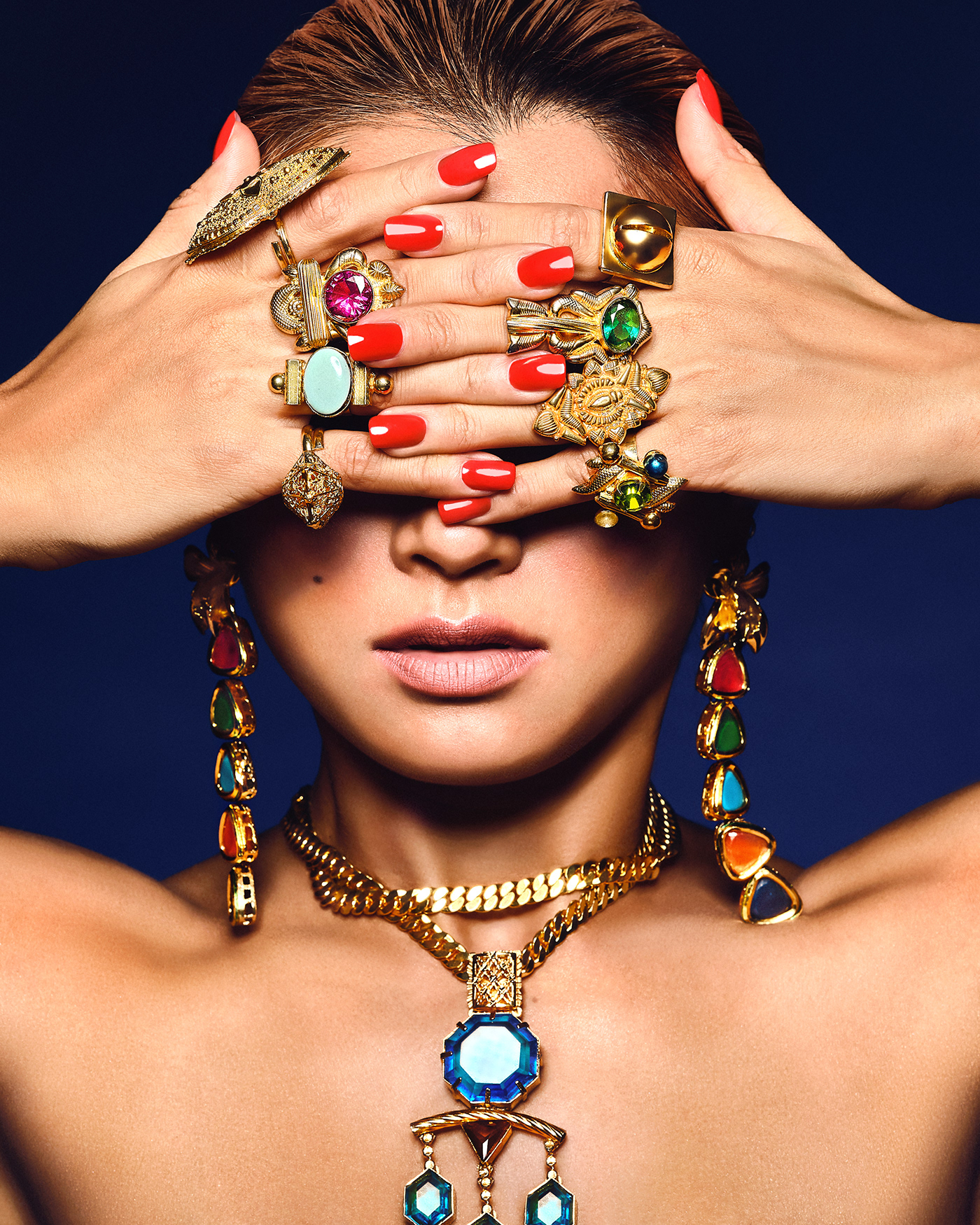 woman Jewellery studio beauty indian chunky