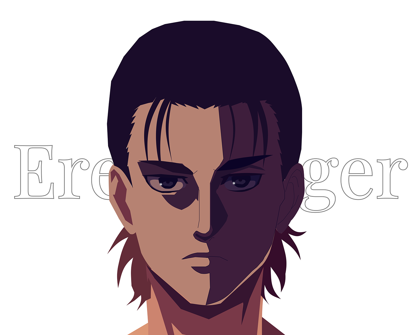 cartoon digital illustration Character design  vector sketch aot   shingeki no kyojin anime figma design product design 