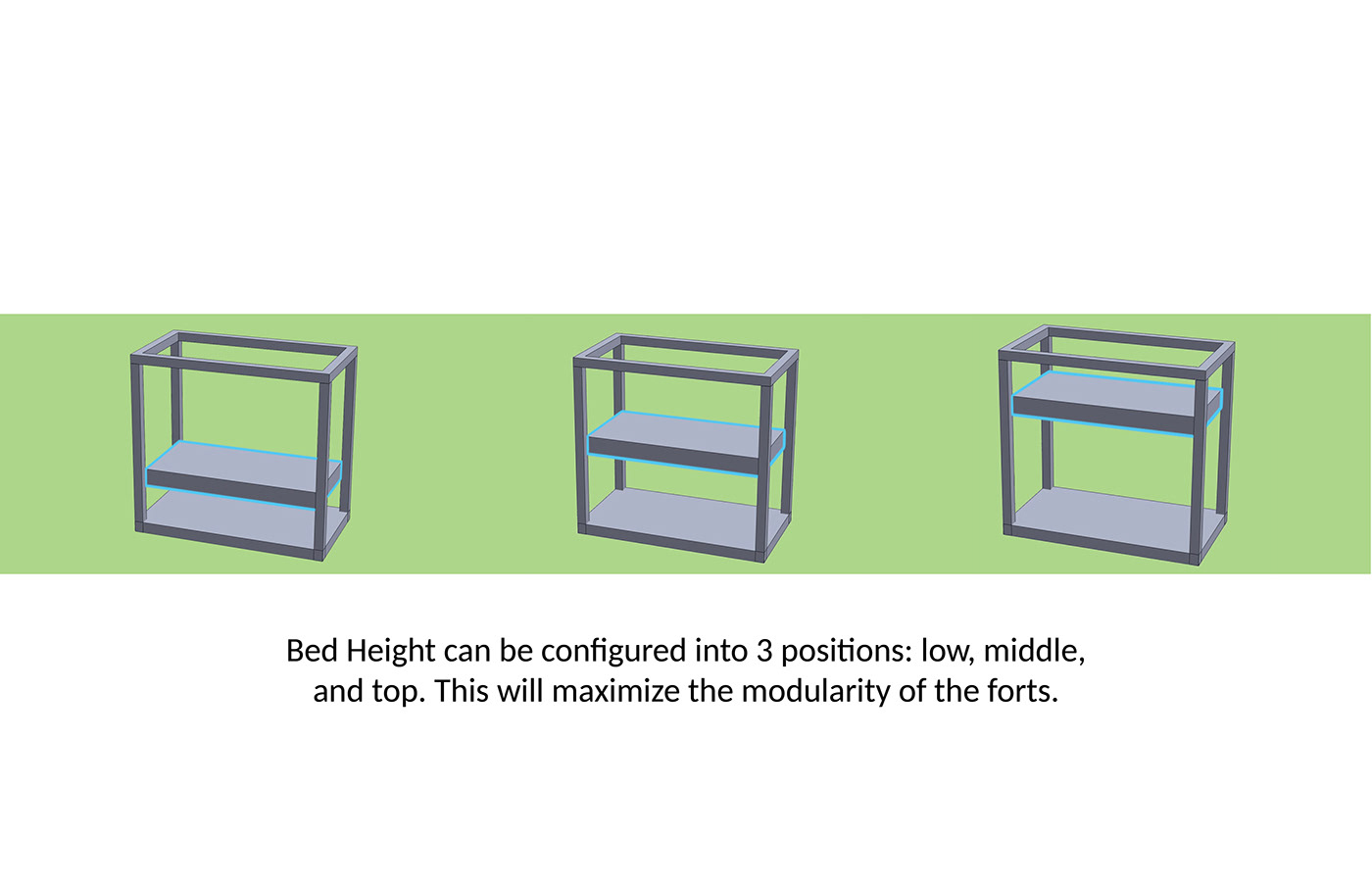 industrial design  product design  sleep fort bed children velcro ladder modular creative
