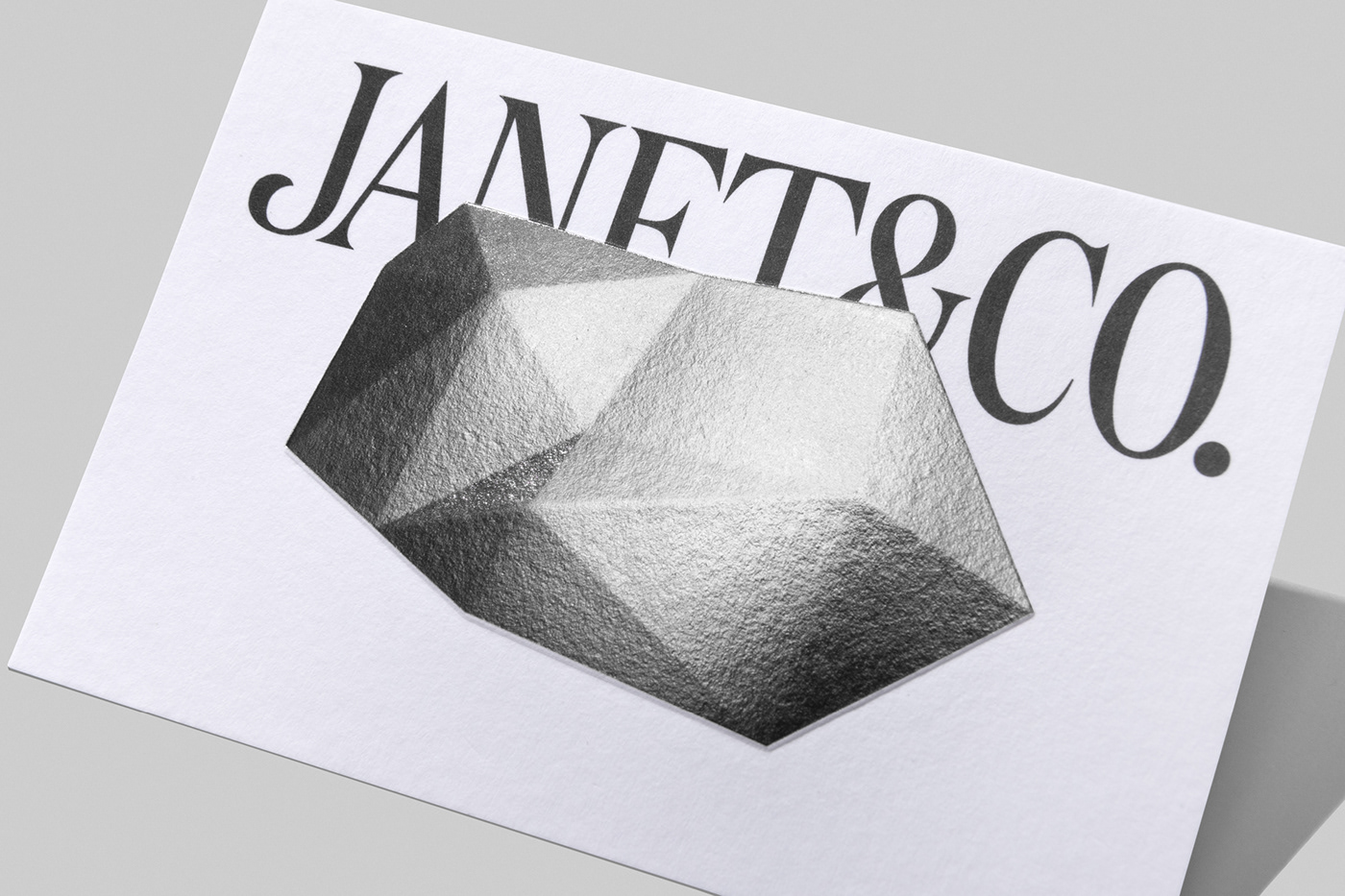 3D brand identity design emboss Fashion  foil luxury property silver sophisticated