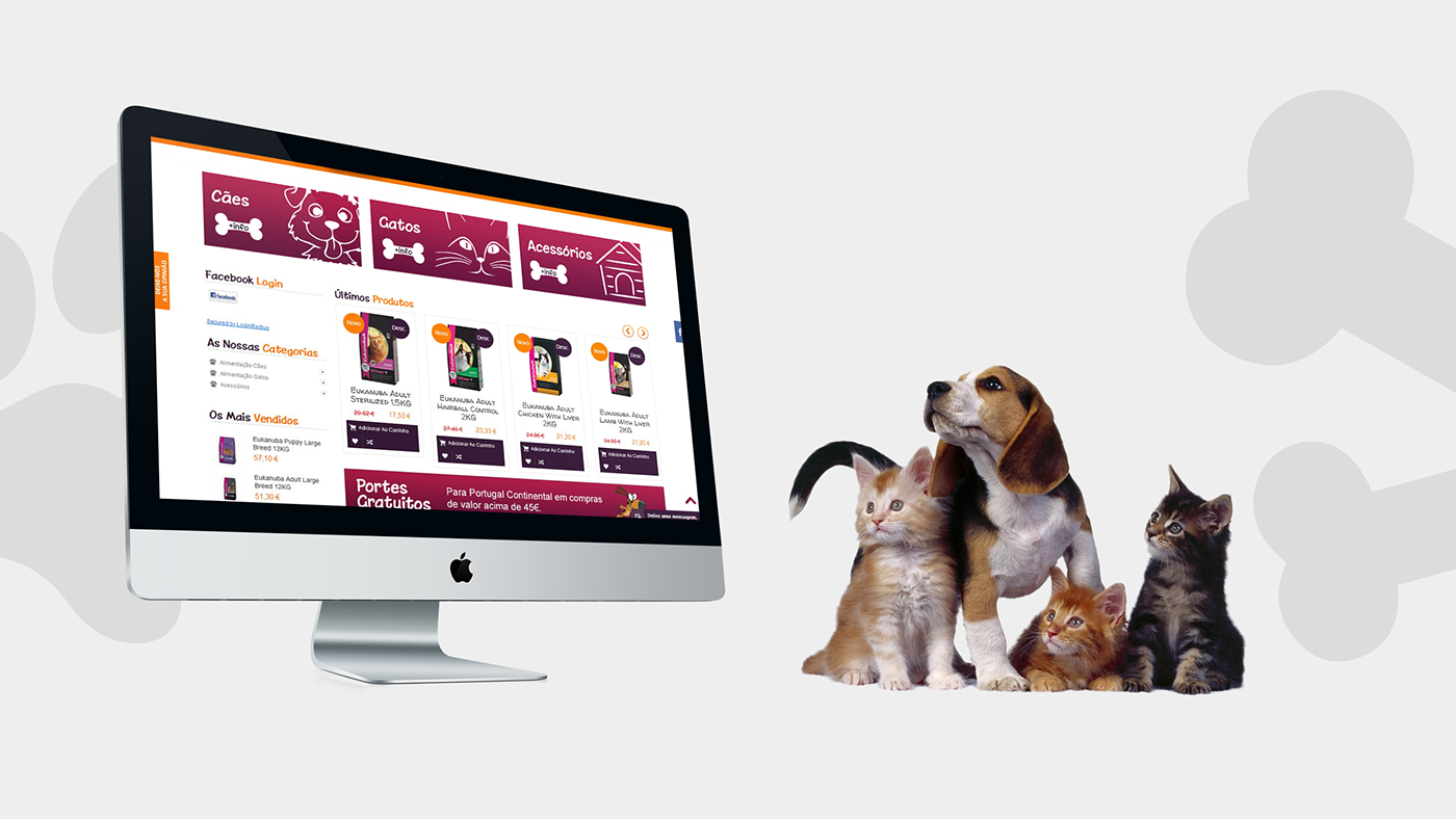 Website Prestashop loja online Responsive design