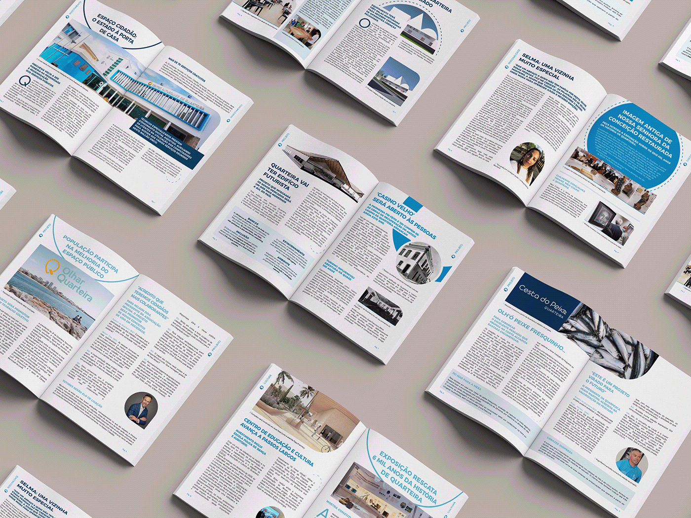 boletim design editorial quarteira brochure editorial InDesign magazine print