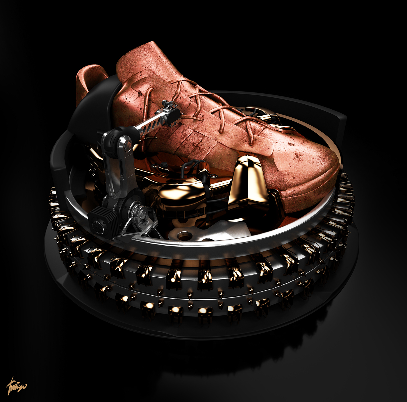 sneakers tudisco 3D PsUnder25 antoni photoshop CGI