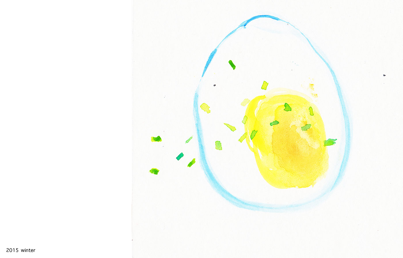 water color color egg