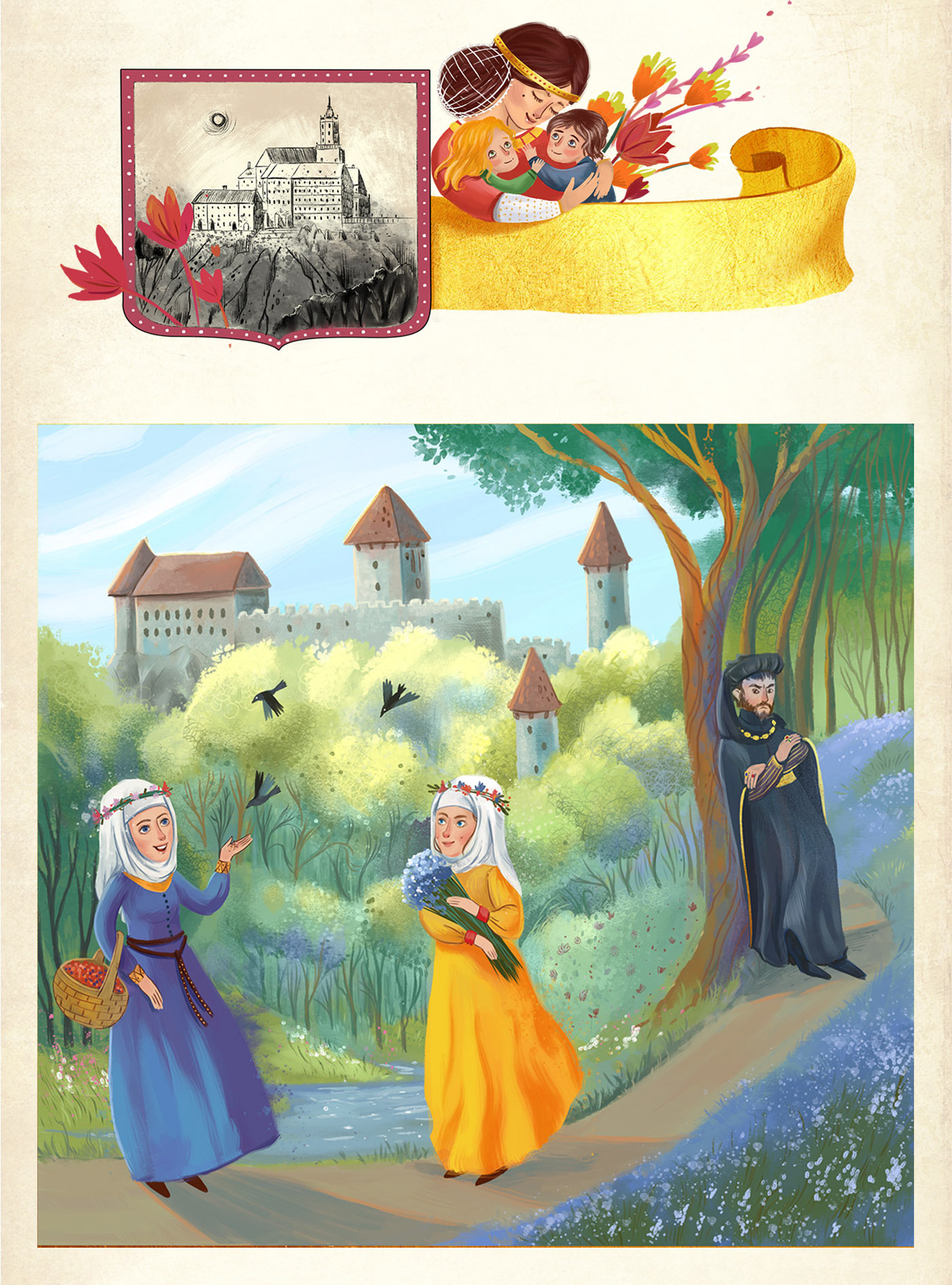 book cover book design book illustration children illustration children's book children's illustration Fairy Tales Books fairy tales for children FAIRY TALES ILLUSTRATION ILLUSTRATION 