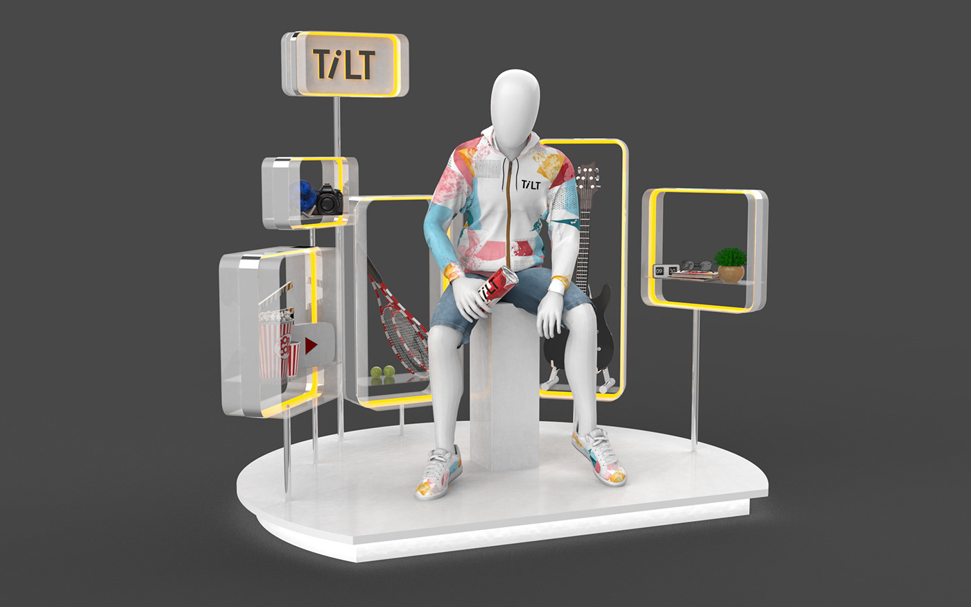 3D design Display Exhibition  expo Retail Retail design shop Stand visualization