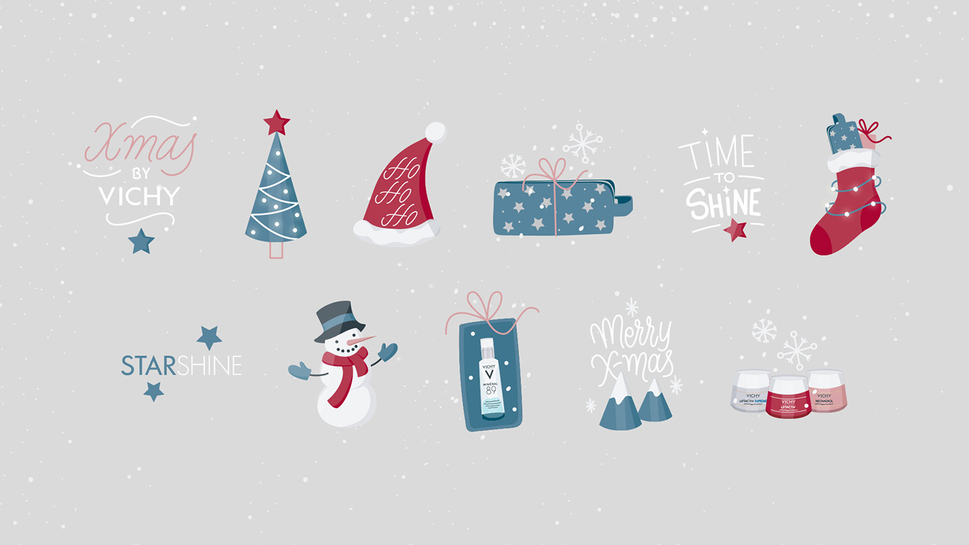 campaign Christmas Digital Advertising facebook instagram Isobar l'oreal social vichy xmas