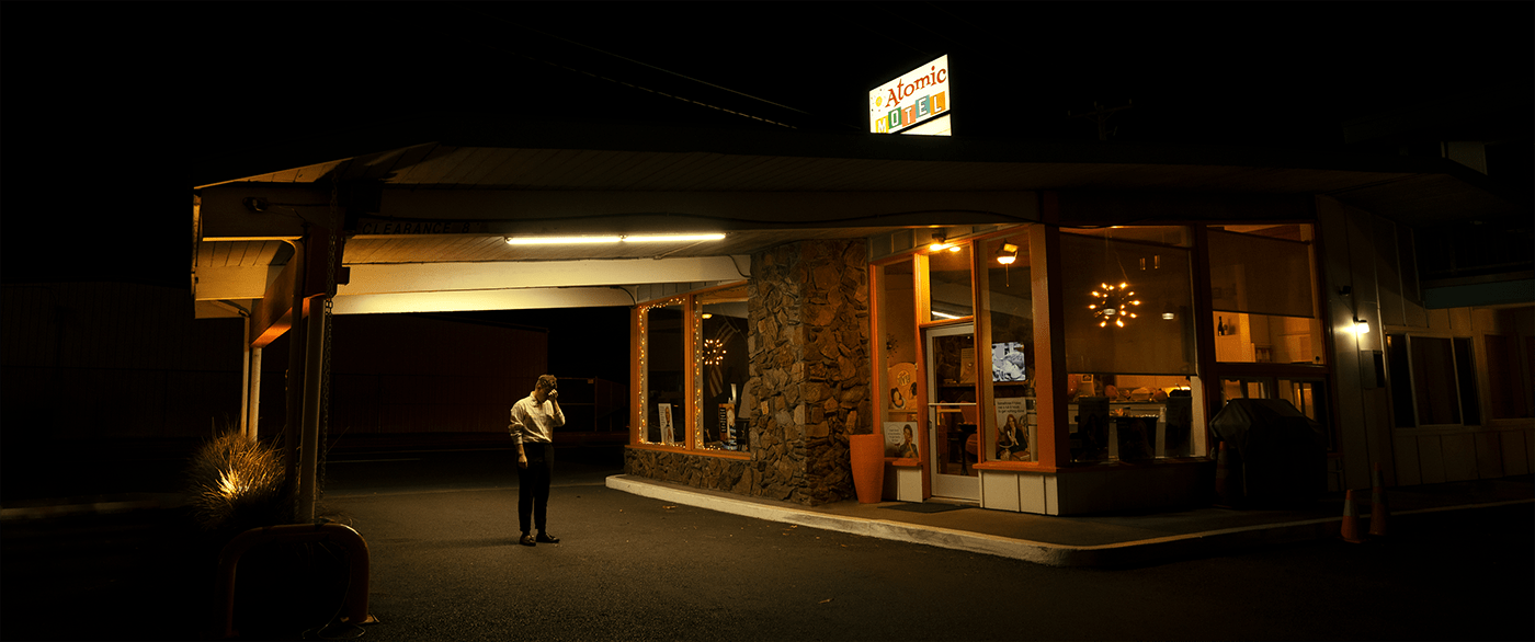 Cinema cinematography Creative Direction  frame composition night motel May Xiong cinematic