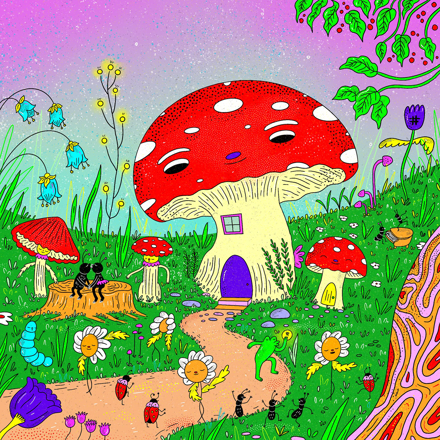 awareness crypto finance freedom galaxy mental health money mushroom psychedelic trippy