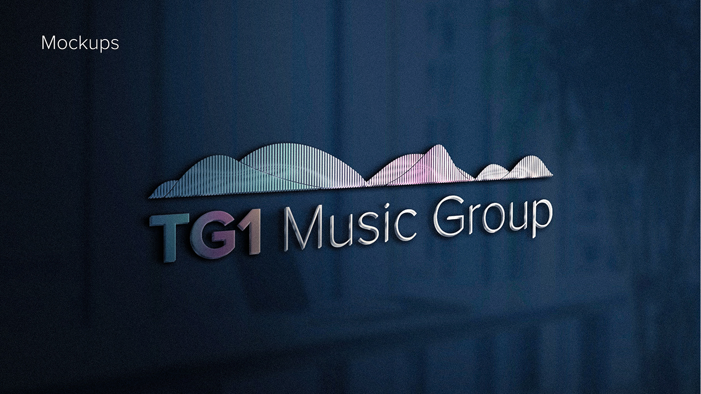 Logo Design music Audio branding  brand identity waveform spectrum