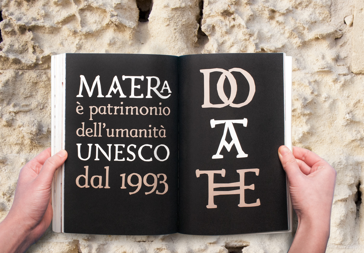font MATER Italy stone mediterranean book typography   history lettering type