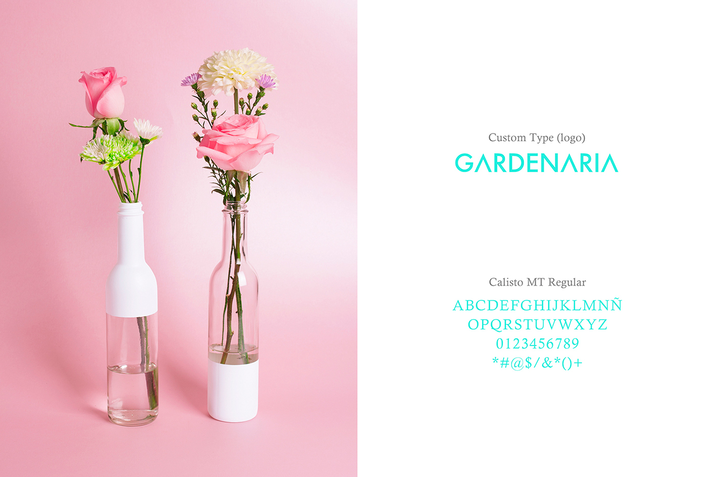 branding  monterrey pink flowershop romantic gift garden Flowers Gardenaria feminine