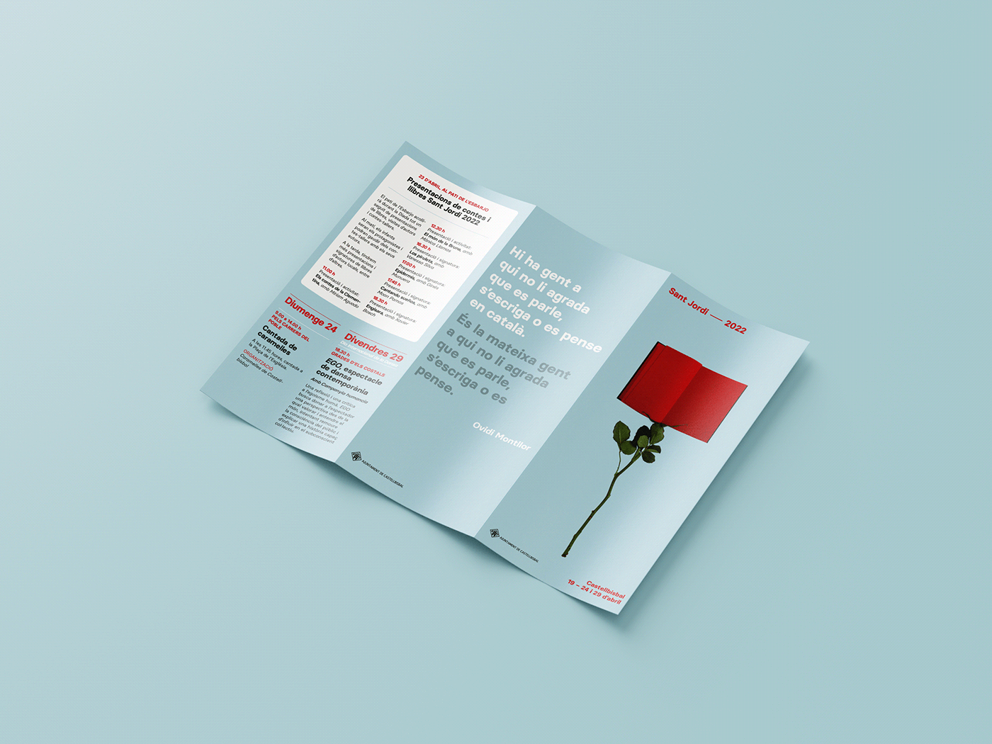 book brand identity campaign Campaña cartel libro poster rosa rose sant jordi