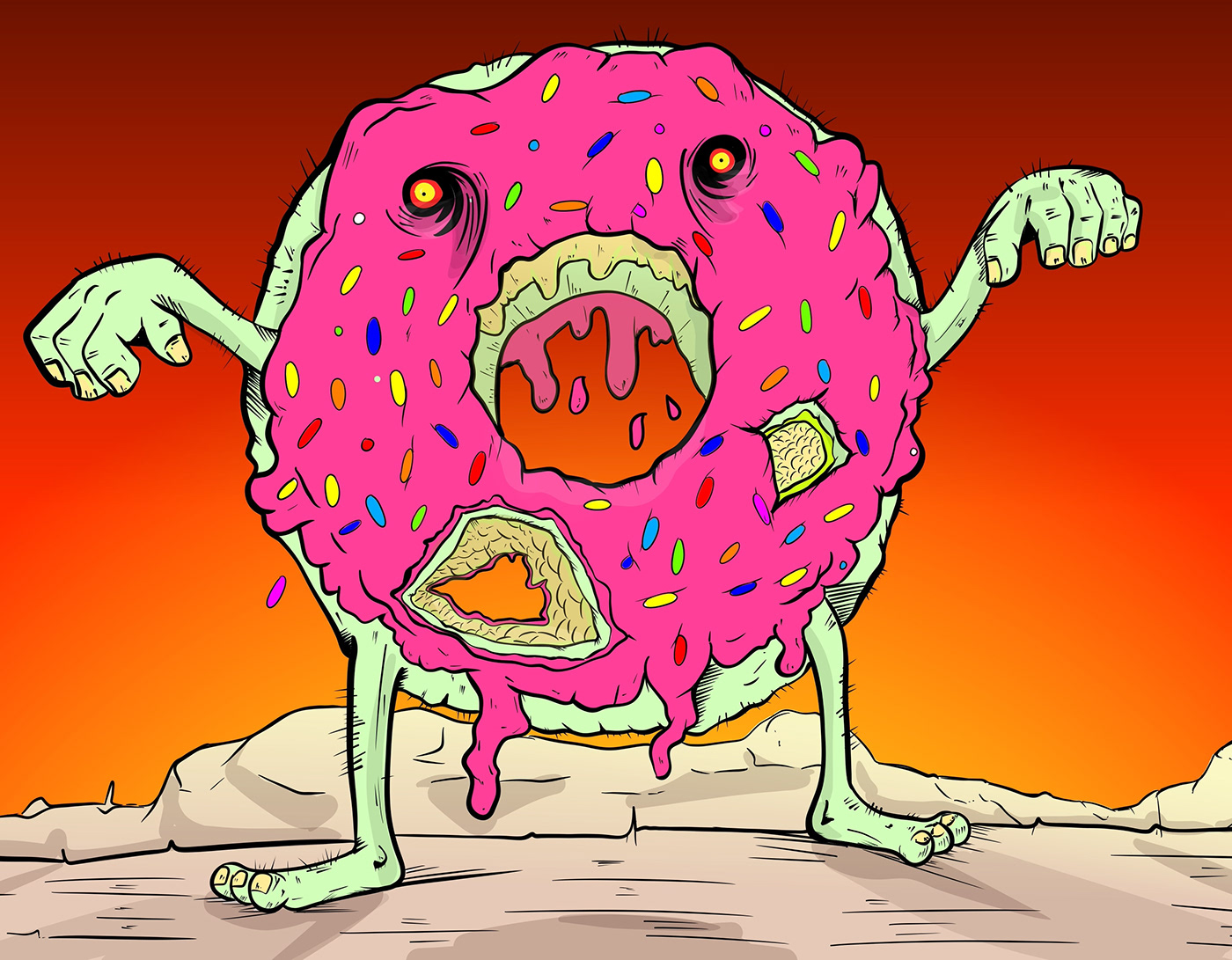 monsters cake Sweets mutants #macarons