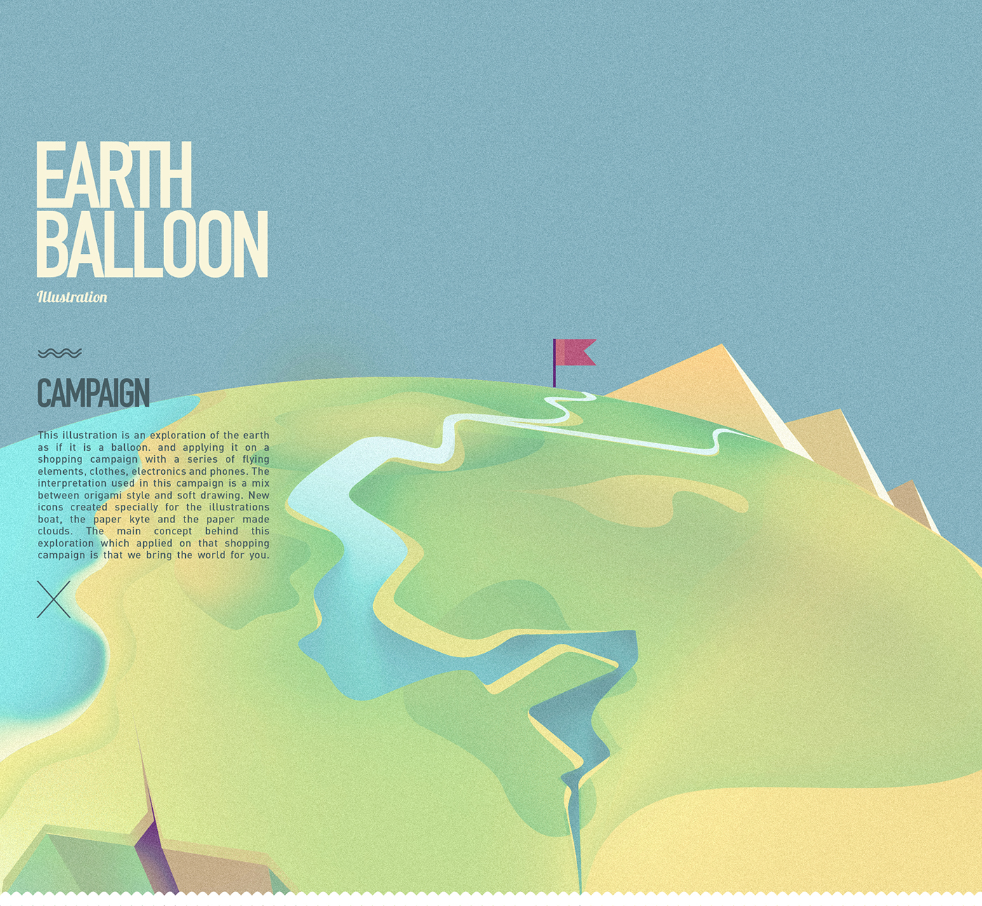earth sketching shop egypt world buy brand digital Nature Parachute advertisement balloon mountain sea water
