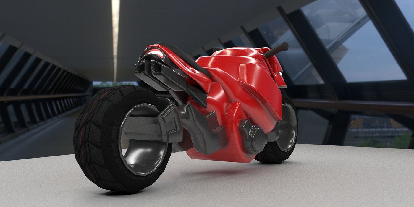 3D Byke concept conceptbyke game gameart hi-techart modeling moto