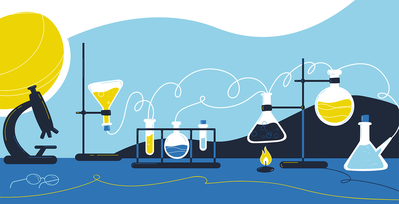 ILLUSTRATION  animation  promo explainer science pollution environment oil chemistry Bacteria
