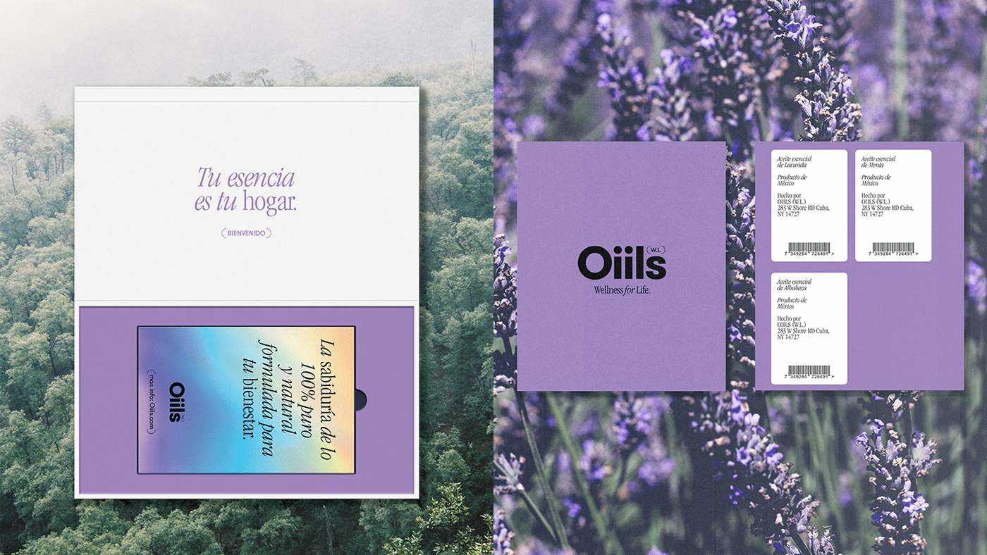 Aromatherapy branding  essential oils labeling Packaging visual identity Wellness