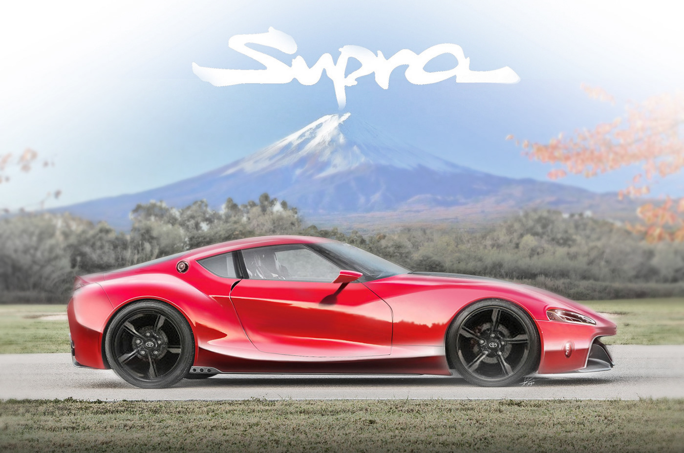 toyota Supra concept Automotive design concept car Electric Car industrial design  paul walker Pelligra design prototype