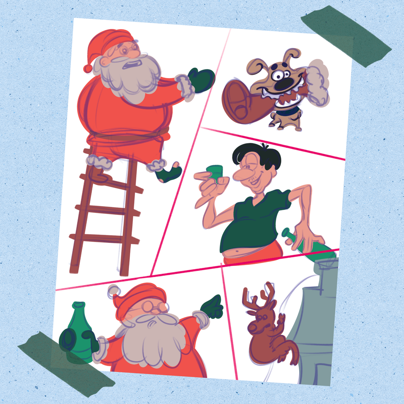 Christmas christmas card SantaClaus DigitalIllustration digitalpainting characterdesign conceptart fantasy digital illustration christmasillustration