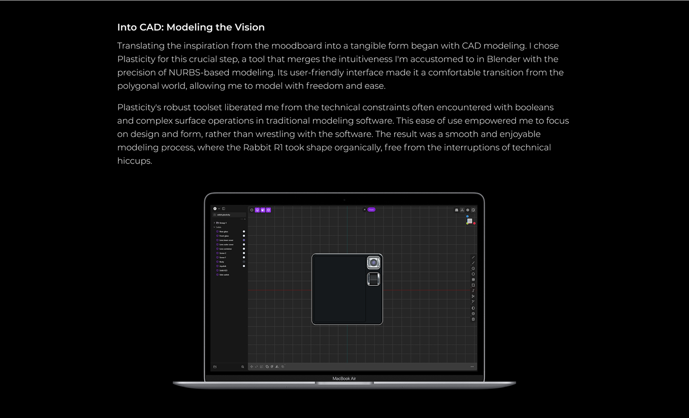 rabbit r1 ai product design  motion graphics  industrial design  future MoGraph 3D Aniamtion blender3d