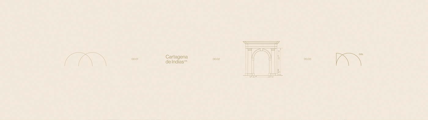 city branding  Cartagena Gabriele fadu arch brand colombia colonial cartagena de indias