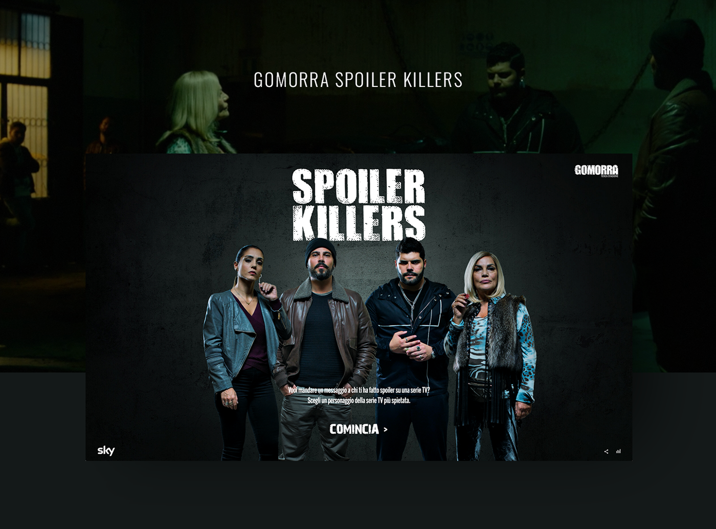 gomorra gomorrah spoiler tv series SKY interaction UI ux