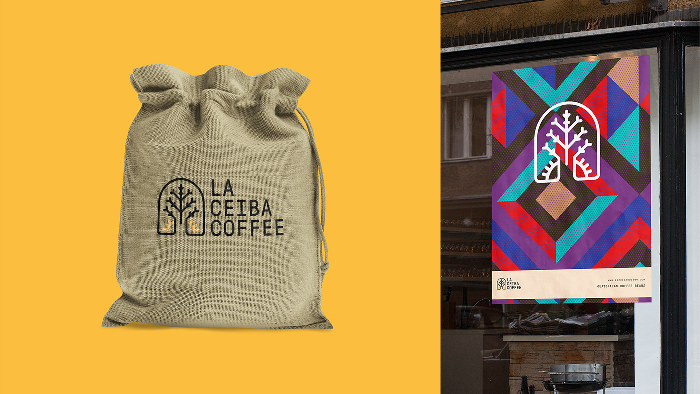 branding  Coffee Guatemala la ceiba red bay Astro badge coffee bag