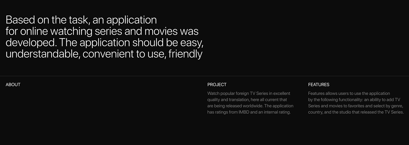 app Cinema design Mobile app movie Netflix tv UI/UX user interface UX design