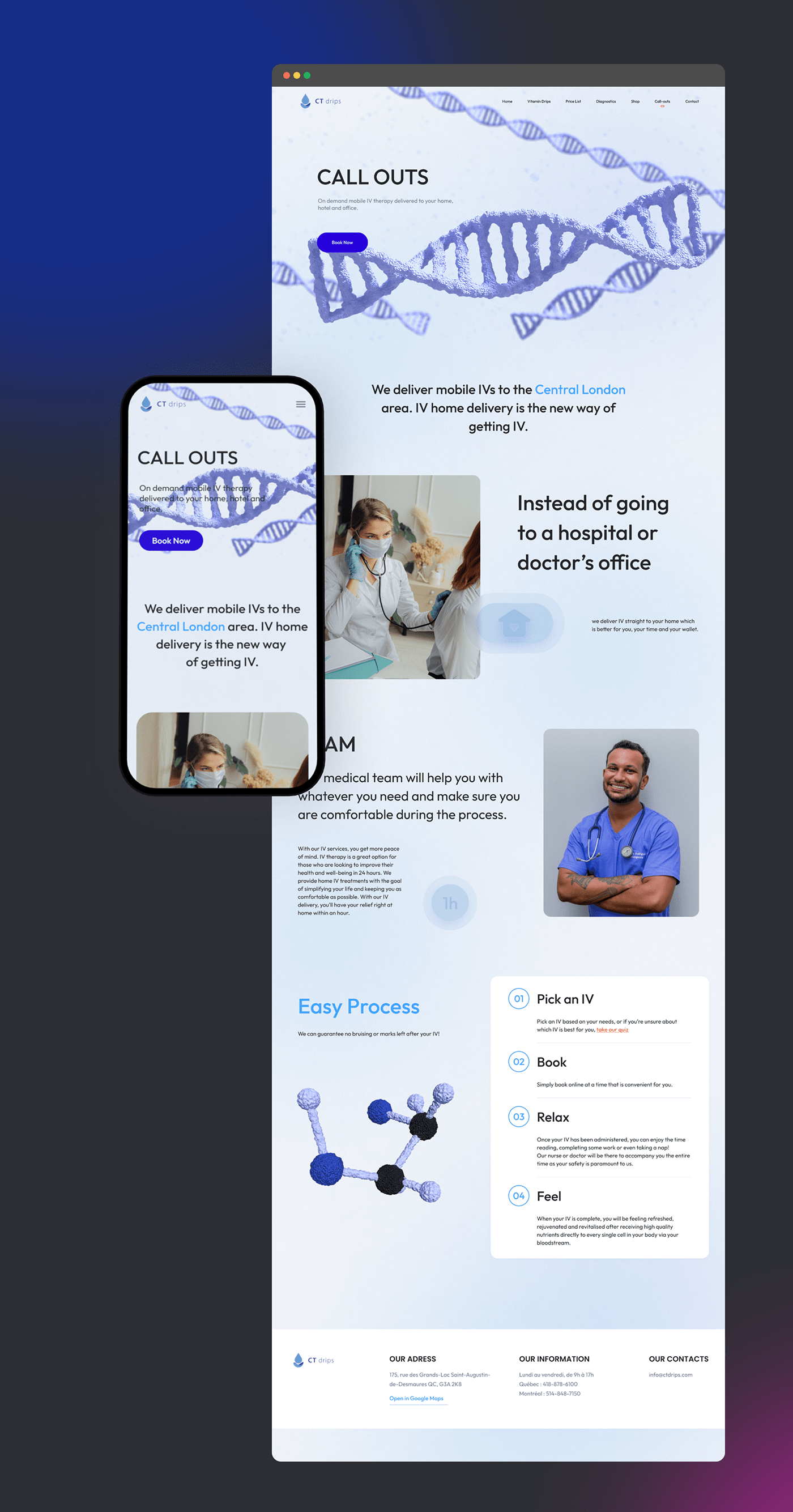 3D blender Figma healthcare medical medicine UI UI/UX ux Web Design 