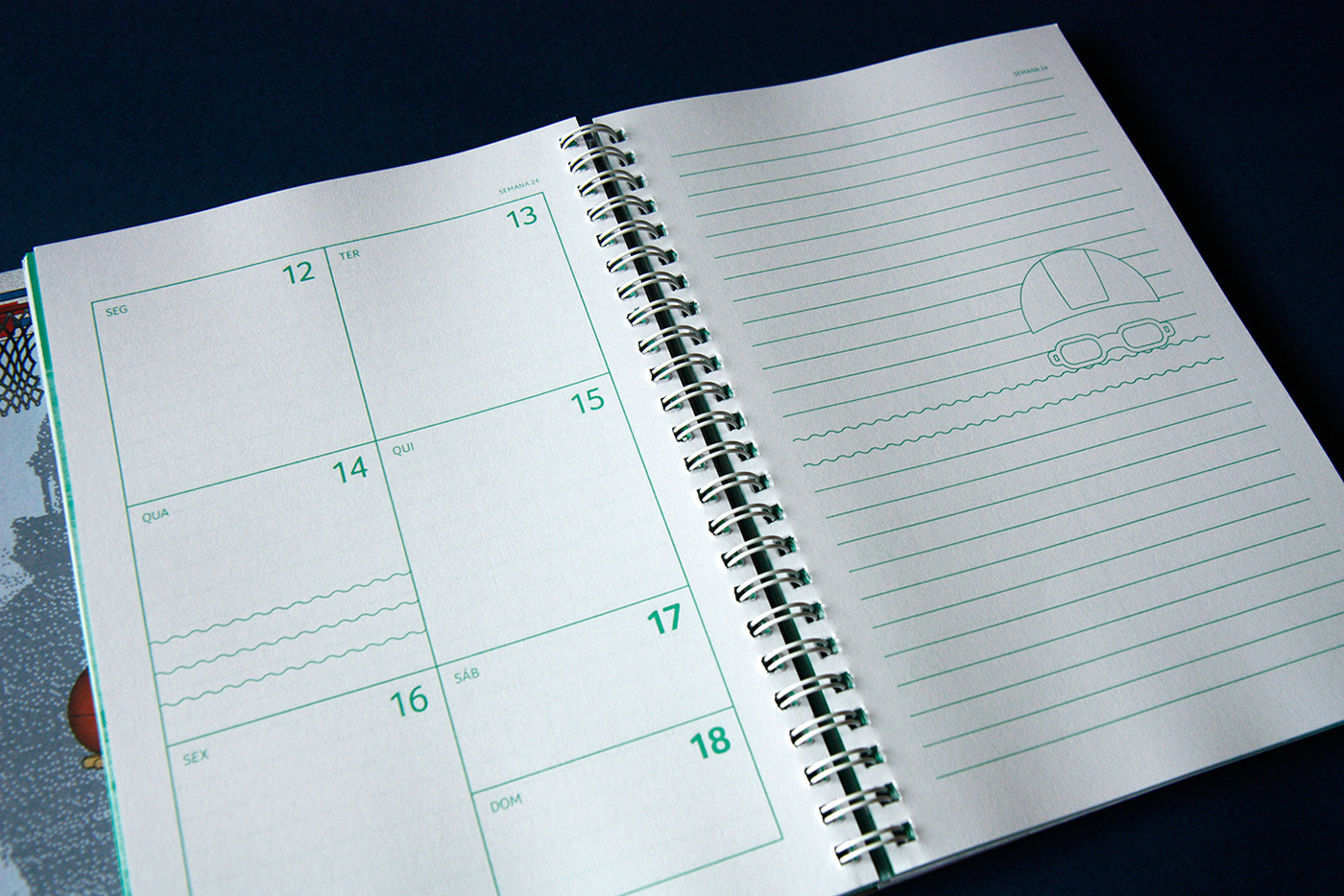 agenda calendar design editorial editorialdesign graphic design  notebook planner schedule Sports Design viana do castelo