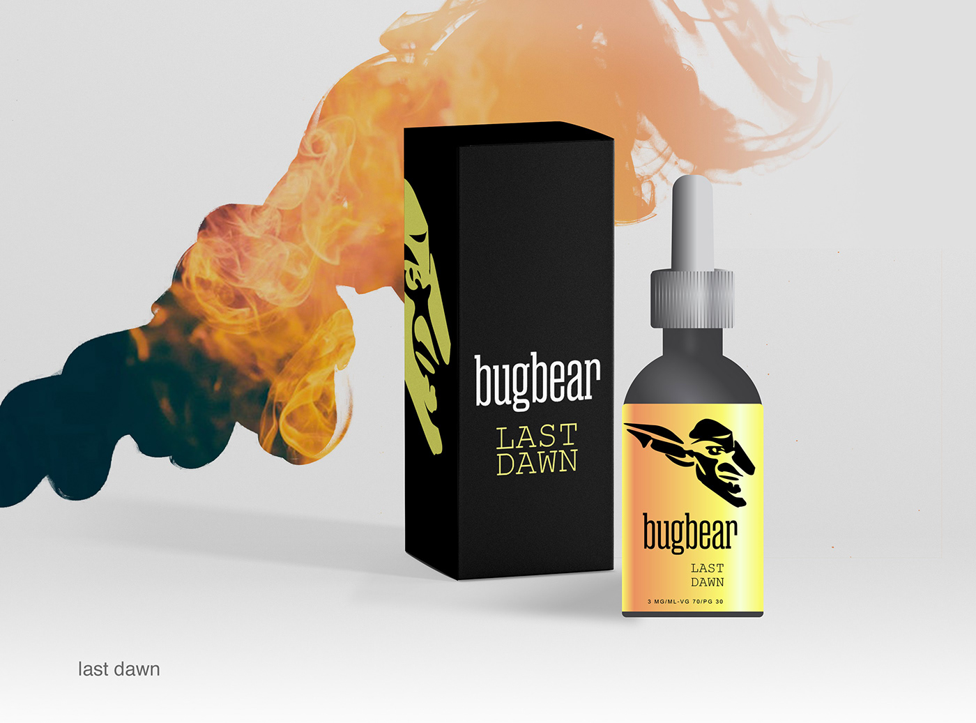 e-liquid logo Vape package smoke bugbear