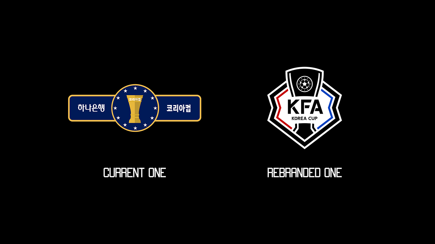 design football emblem rebranding Korea kfa k league soccer FA CUP Football Association