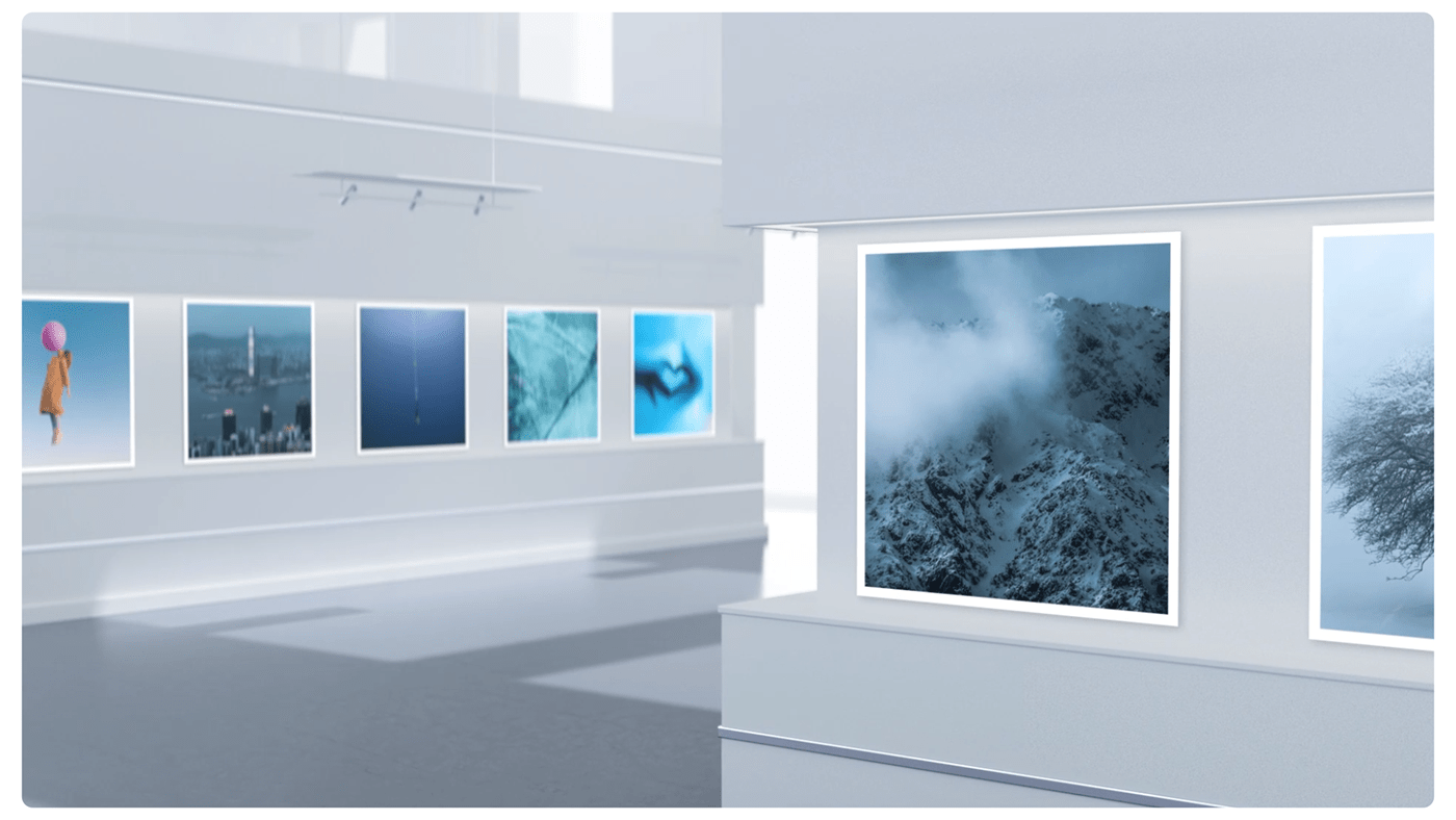3D 3d animation Art Gallery  Digital Art  memories museum showroom visualization