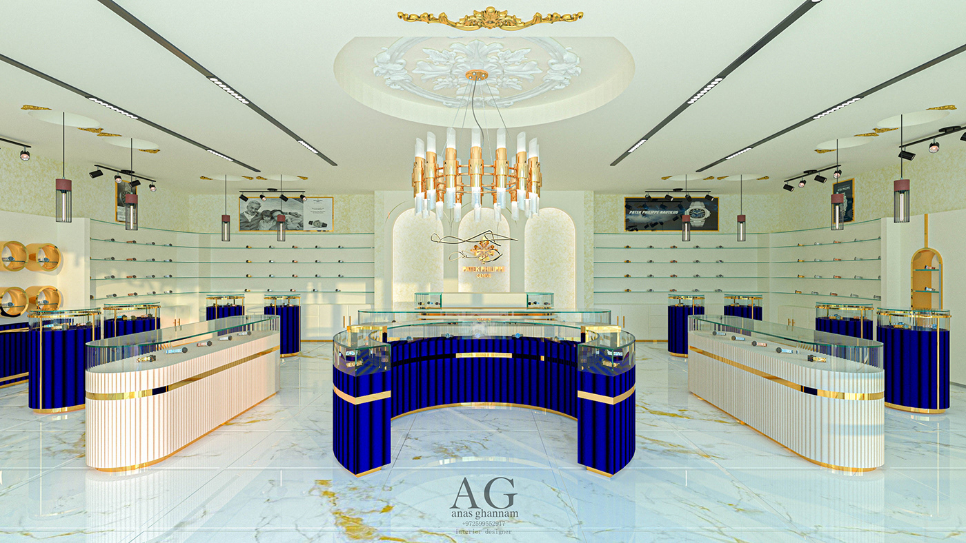 indoor architecture design interior design  watch new classic gold luxury elegant Patek Philippe