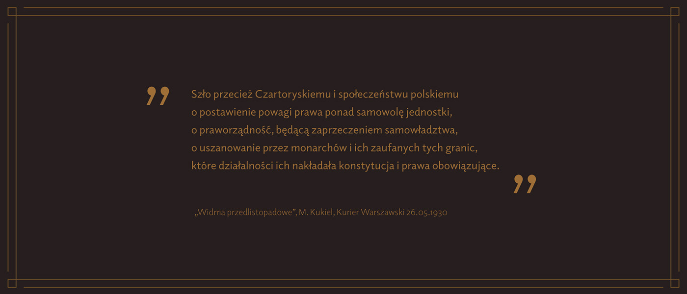 Quote from M. Kukiel's article 'Widma przedlistopadowe (Pre-november Phantoms), 1830.