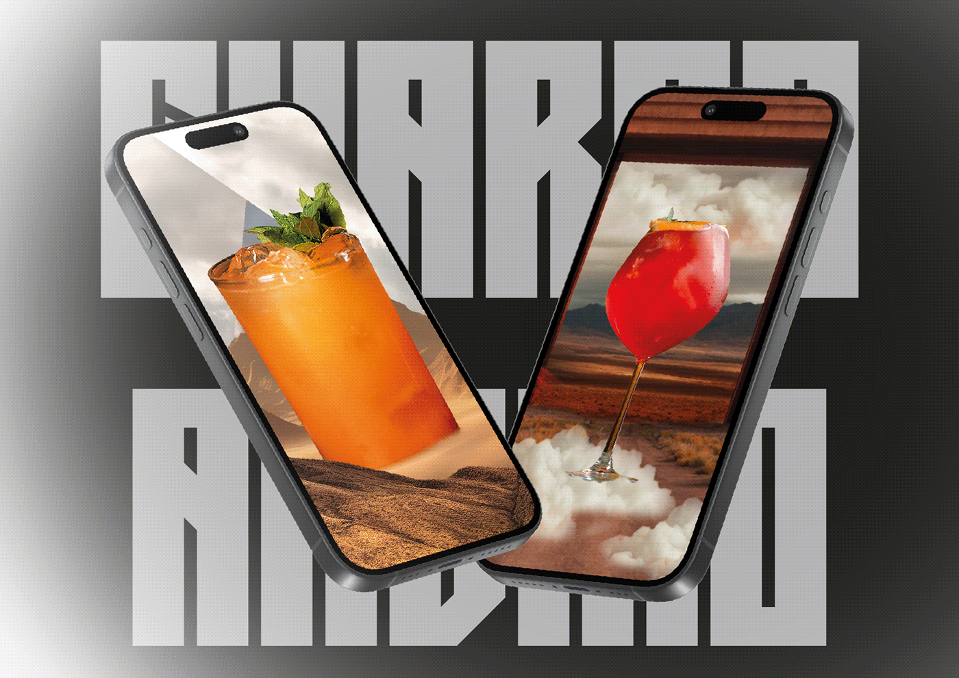 drink bar diseño gráfico Fotomontaje photoshop