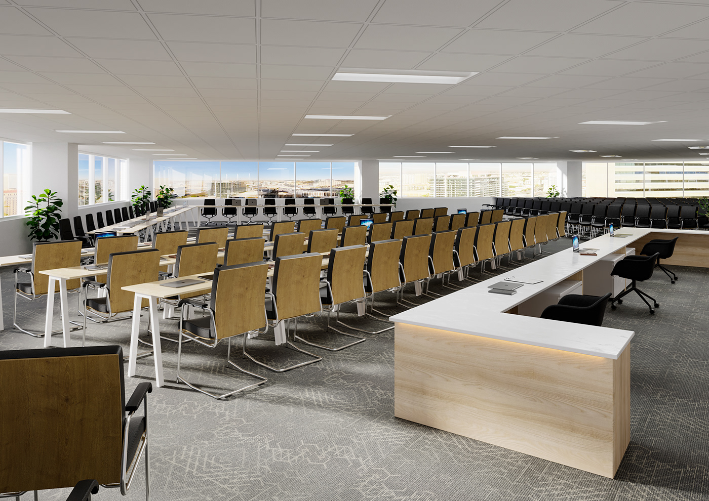 3ds max CGI corona interior design  Office Office Building Render visualization