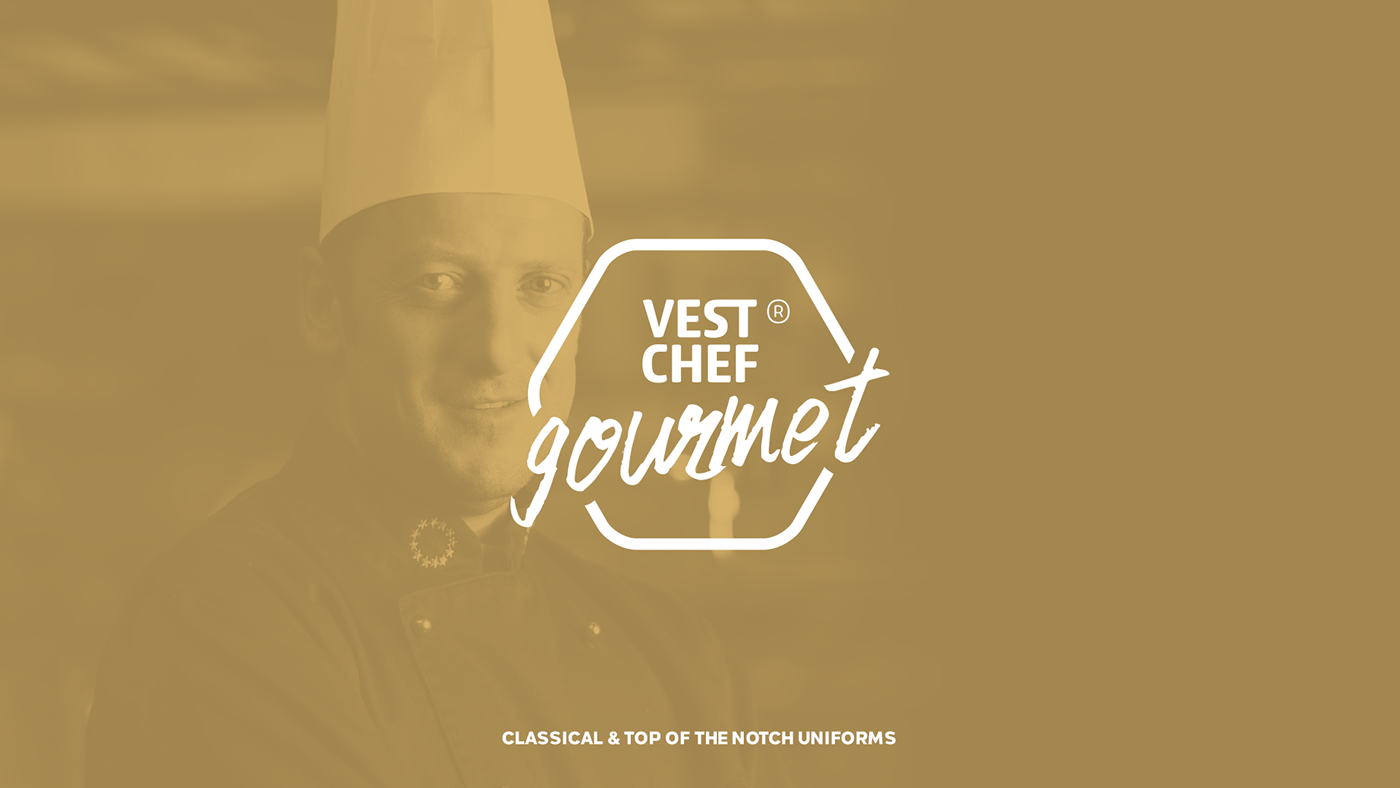 vestfood vestchef Food  gastronomy Culinary uniform brand ID modern