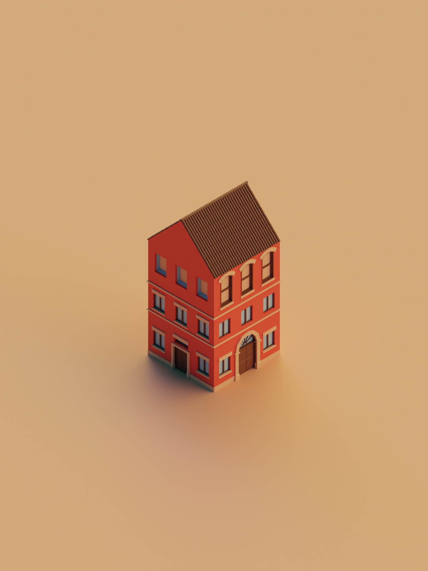 3D color concept art ILLUSTRATION  Isometric Low Poly lowpoly mobile Render videogame