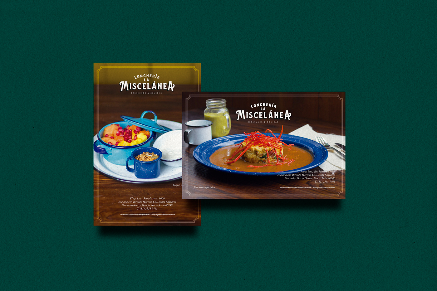 branding  stationary restaurant Business Cards Food 